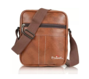 Men Tan Messenger Bag